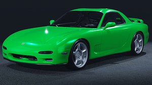 1993 Mazda RX-7 3D Model  Rotary Legend FD3S model