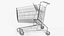 Yellow Shopping Cart 3D model