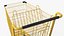 Yellow Shopping Cart 3D model