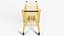 Yellow Shopping Cart 3D model