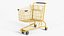 Yellow Shopping Cart 3D model