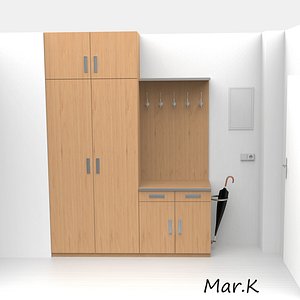 vestibule hatrack 3d model