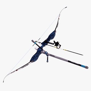 3D model Olympic Recurve Bow Animated HQ