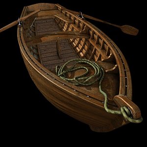 ruderboot boat 3d model
