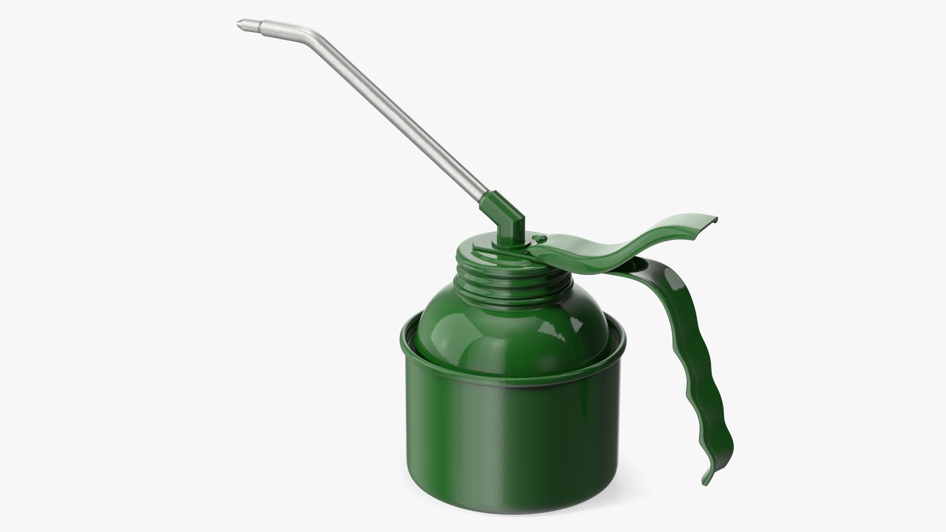 High Pressure Metal Oiler Green 3D model preview