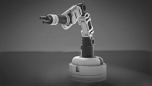 assembly line robot arm 3D