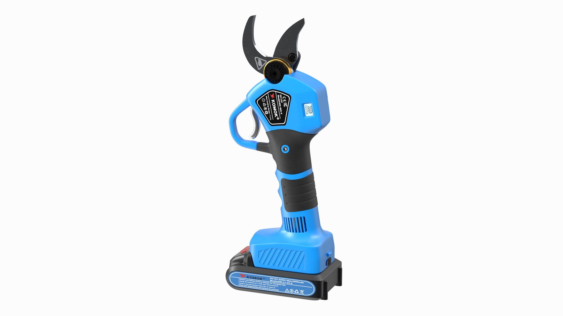 3D Blue Komok Cordless Pruner TurboSquid 2083800