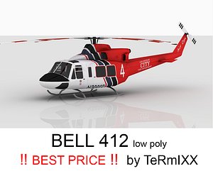 bell 412 la 3d obj