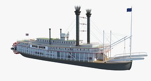 3D stern boat model