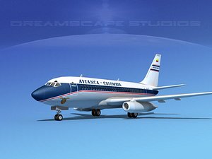 boeing 737 737-100 3d 3ds