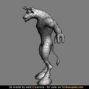 minotaur 2510 triangles modeled 3d model