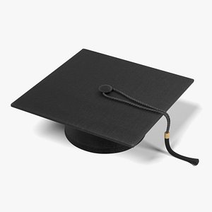 Graduation Diploma Cap 3d Model