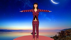 woman in dreamy suit