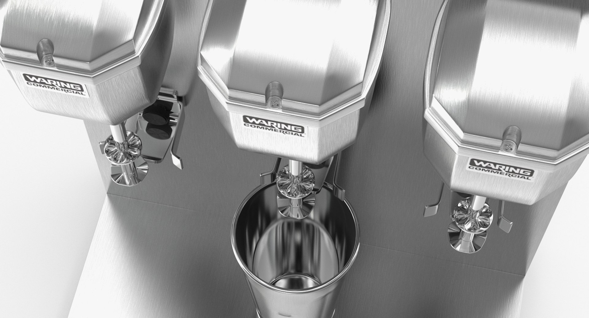 3D Triple Head Milk Shake Model - TurboSquid 1279816
