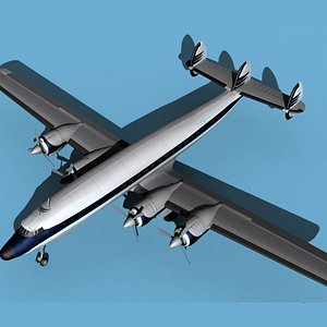 3D Lockheed L1649 Star Liner Corporate 1