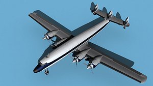 3D Lockheed L1649 Star Liner Corporate 1