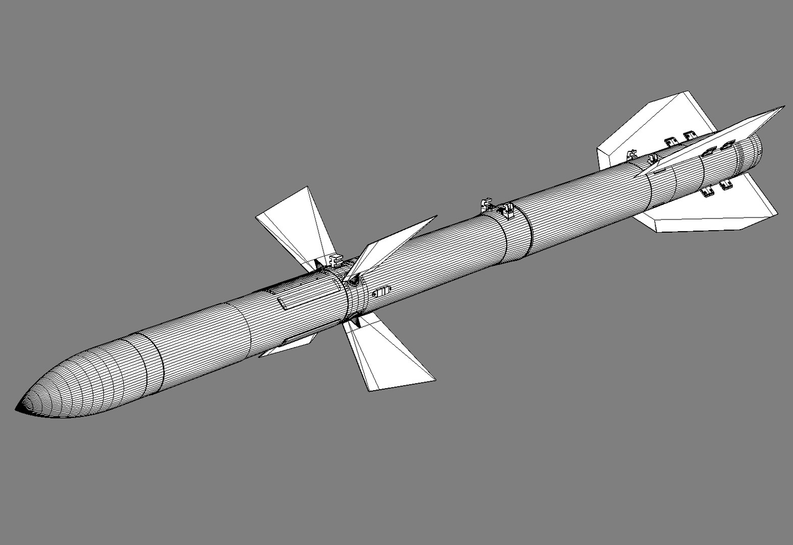 R-27 Missile 3d Model