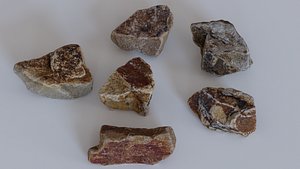 3D rocks scan beach model