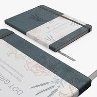 Vivid Scribbles Lavender Dot Grid Journal