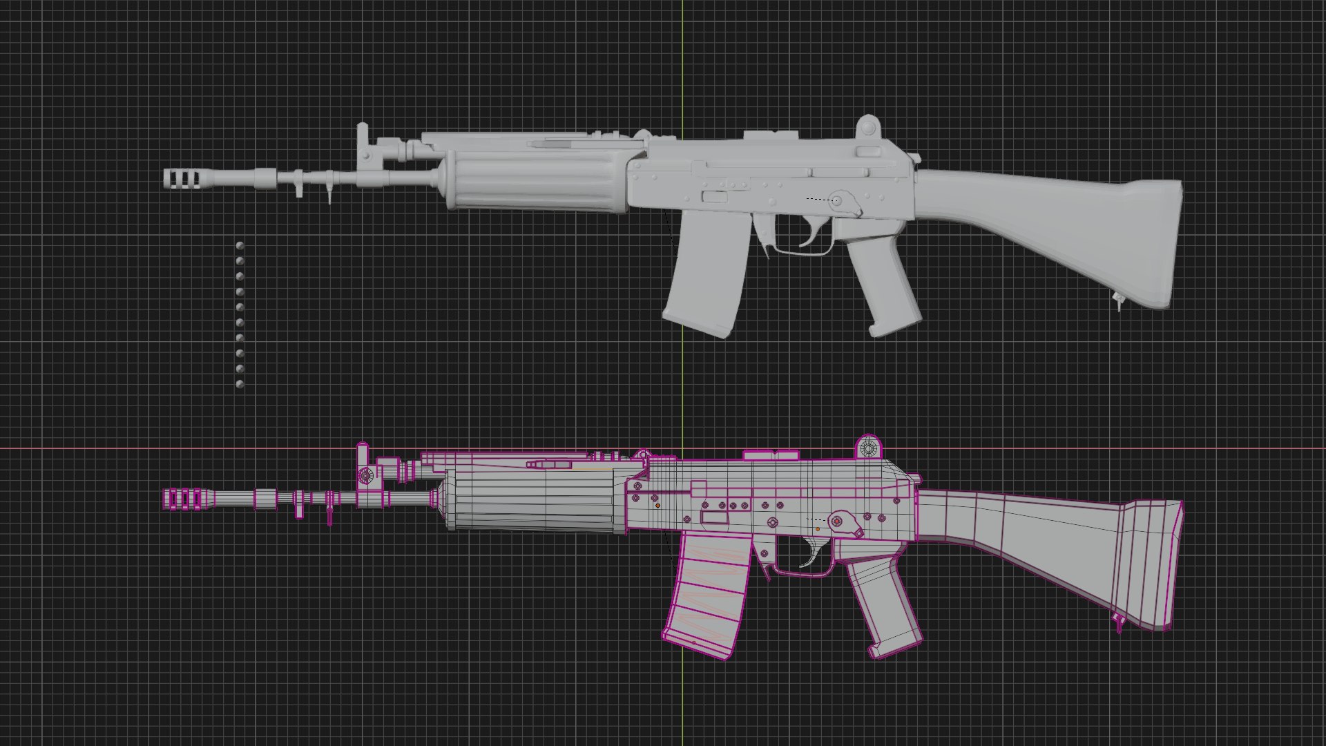 3D Model Insas Assault Rifle TurboSquid 1453318