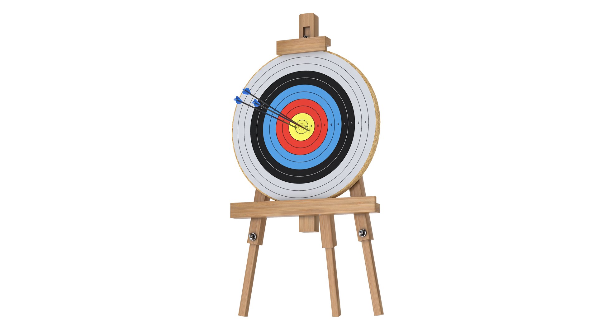 3D Model Compound Bow And Target - TurboSquid 2321295