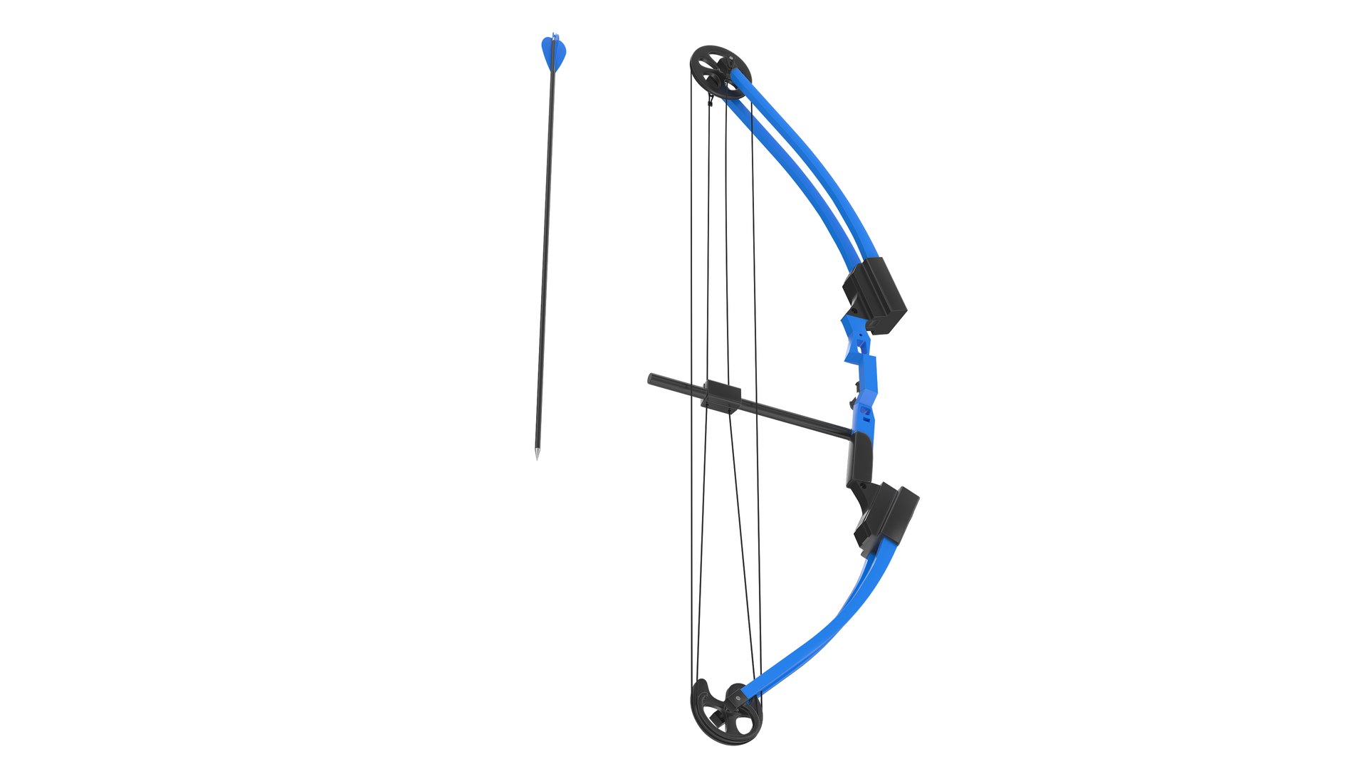 3D Model Compound Bow And Target - TurboSquid 2321295