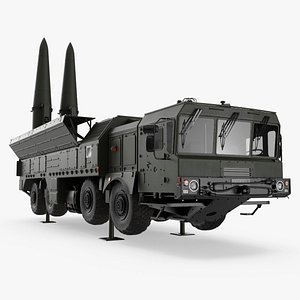 Iskander Missile Launcher In Attack Position 3D