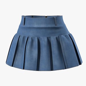3D model Denim mini skirt