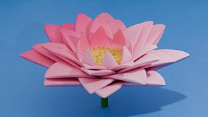 3D Lotus Flower model