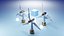 Premium Stylized Wind Turbine Set