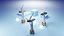Premium Stylized Wind Turbine Set