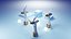 Premium Stylized Wind Turbine Set