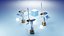 Premium Stylized Wind Turbine Set