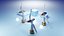 Premium Stylized Wind Turbine Set