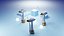 Premium Stylized Wind Turbine Set