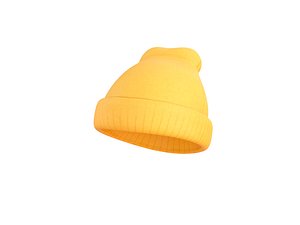 Yellow Beanie Hat model