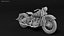 3D Harley-Davidson Panhead 1948