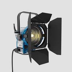 ARRI M8 HMI Lamp Head M-Series with Barndoors Light Fixture 3D