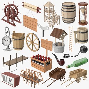 Old Wooden Models Collection