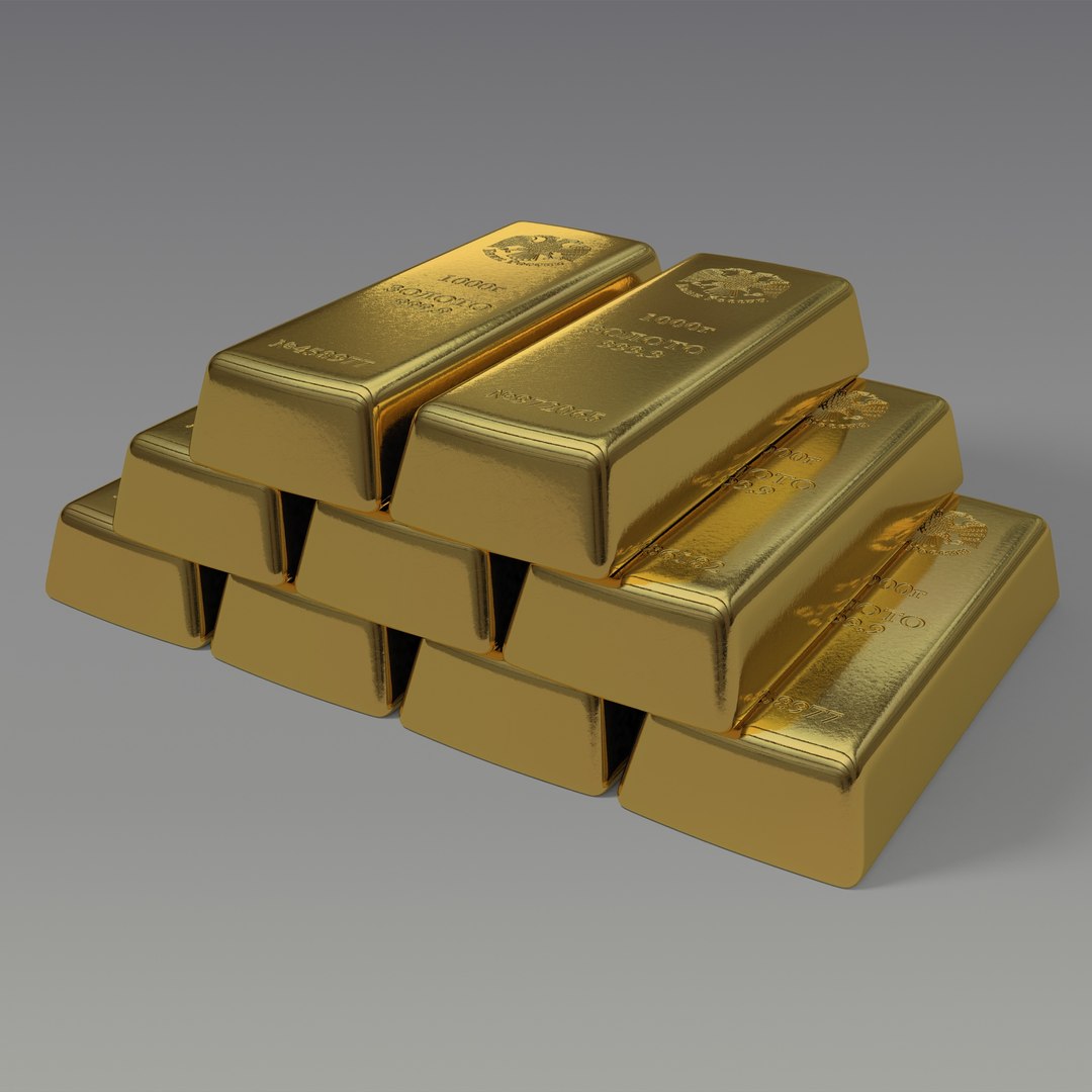3d 3ds Gold Bar