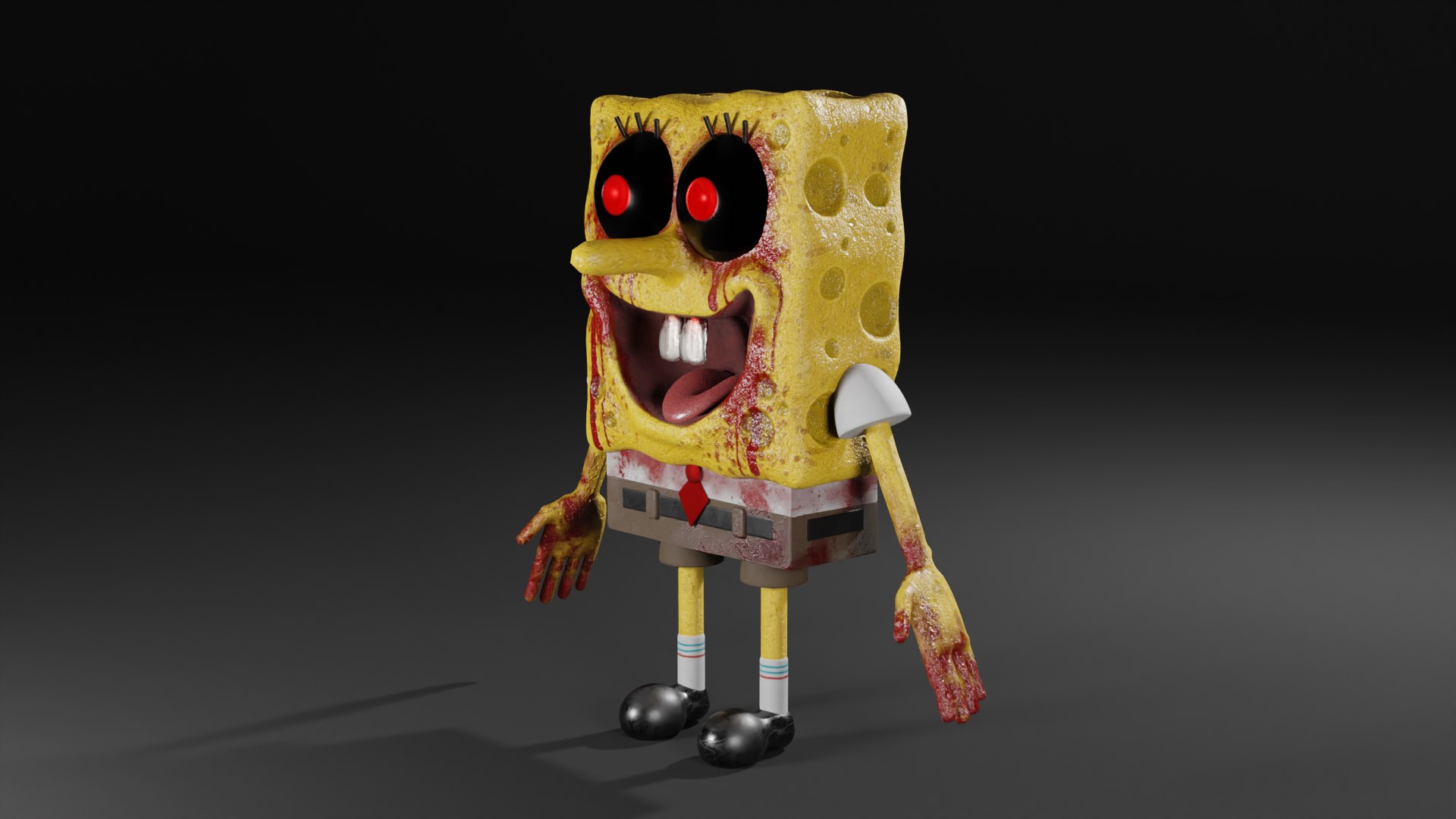 Sponge Bob EXE - Horror Version Hight Poly 3D - TurboSquid 2096337