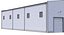 6つの産業用建物コレクションPBR