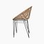 A Chair RATTAN NATUR Moderner Rattan-Stuhl  in Hoop-Form