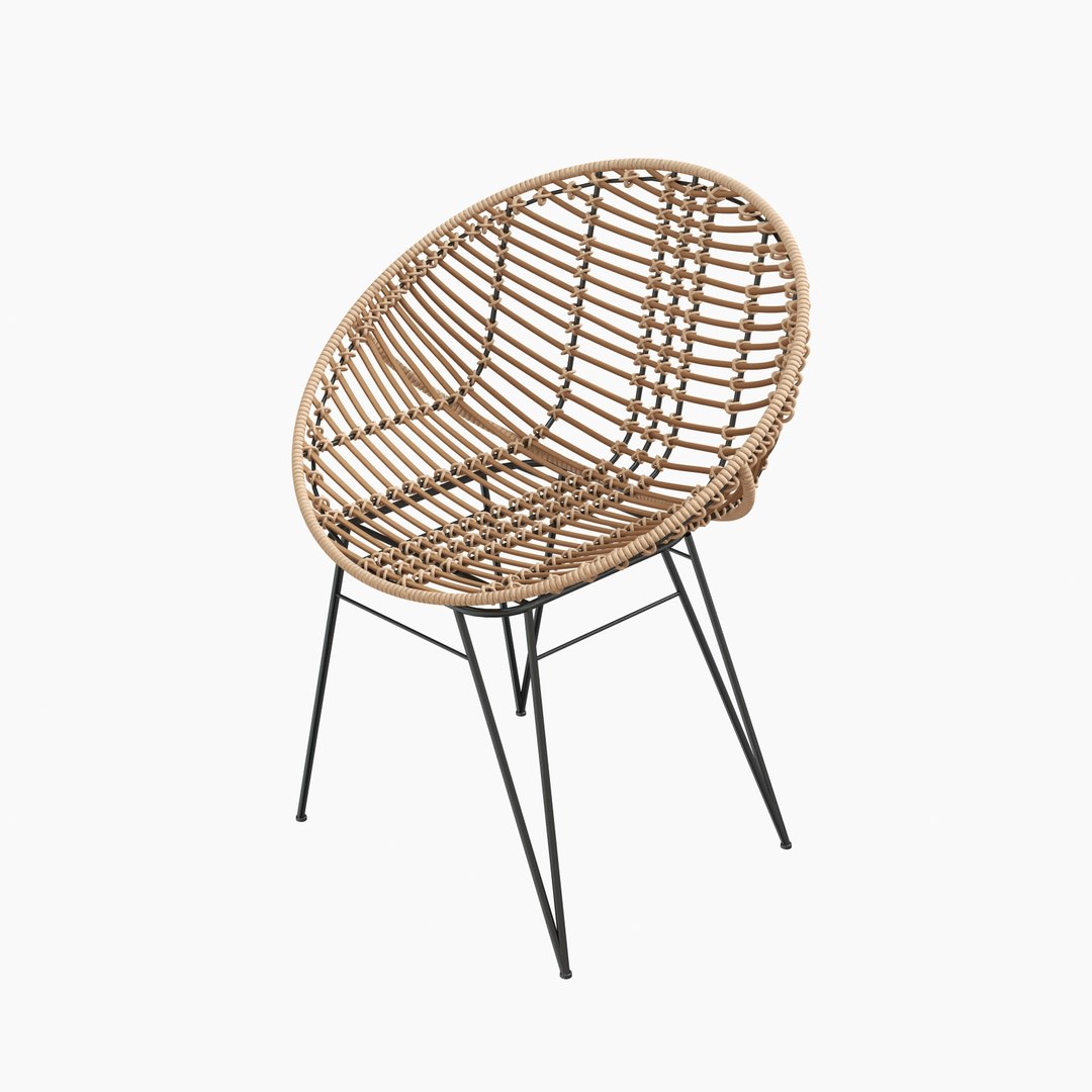 3D Model Rattan Nature Modern Chair - TurboSquid 1191185