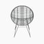 A Chair RATTAN NATUR Moderner Rattan-Stuhl  in Hoop-Form