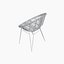 A Chair RATTAN NATUR Moderner Rattan-Stuhl  in Hoop-Form