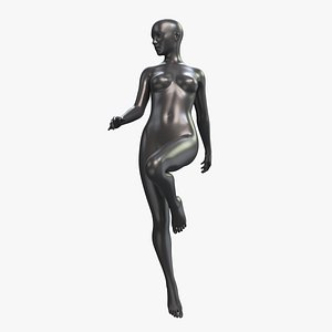 3D Mannequin Female 001 Pose 22