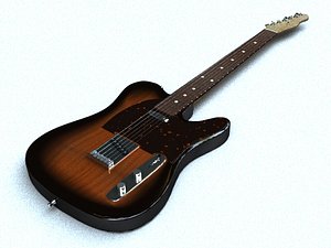 free fender telecaster 3d model