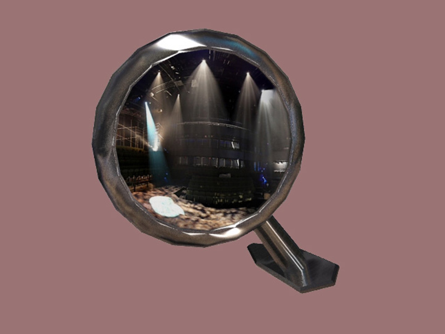 3d Model Retro Rear View Mirror