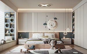 Modern bedroom 3D model